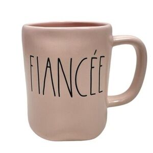 Rae Dunn FIANCEE Pink Ceramic Artisan Collection by Magenta Mug